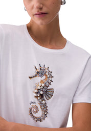 T-shirt Bianco Argento Liu-jo