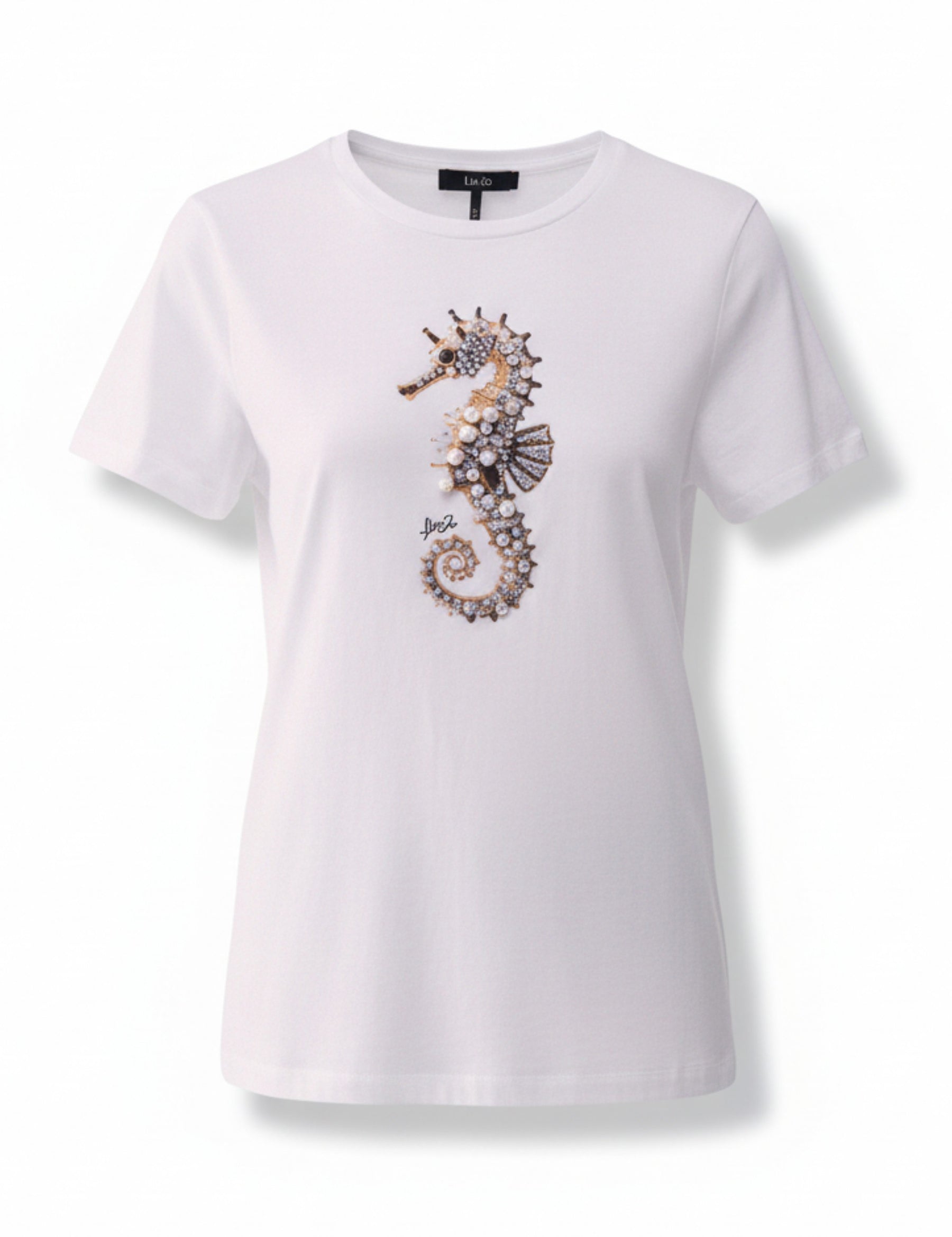 T-shirt Bianco Argento Liu-jo