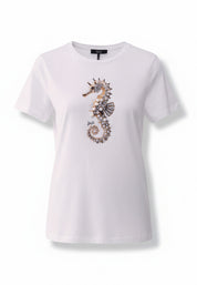 T-shirt Bianco Argento Liu-jo