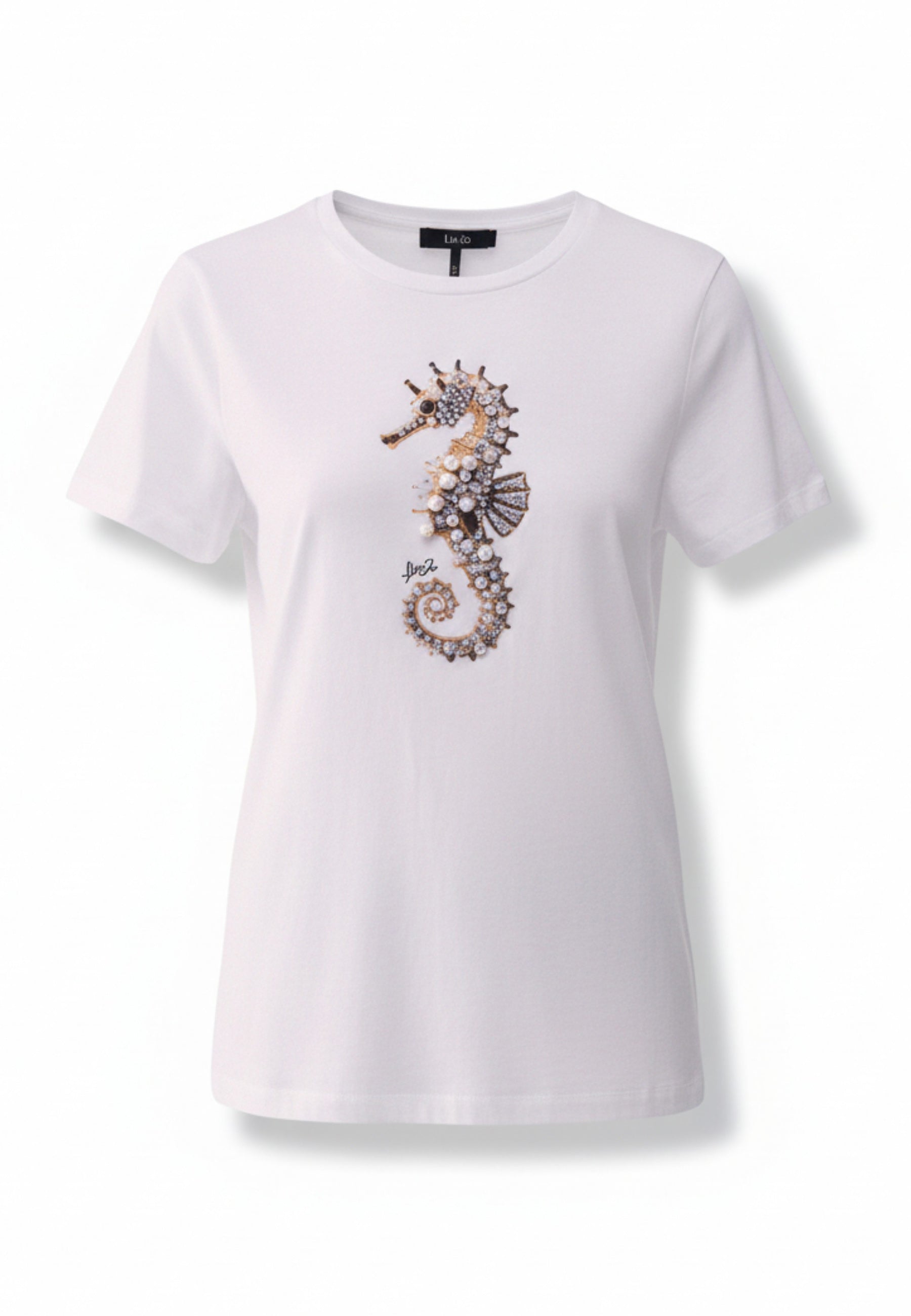 T-shirt Bianco Argento Liu-jo