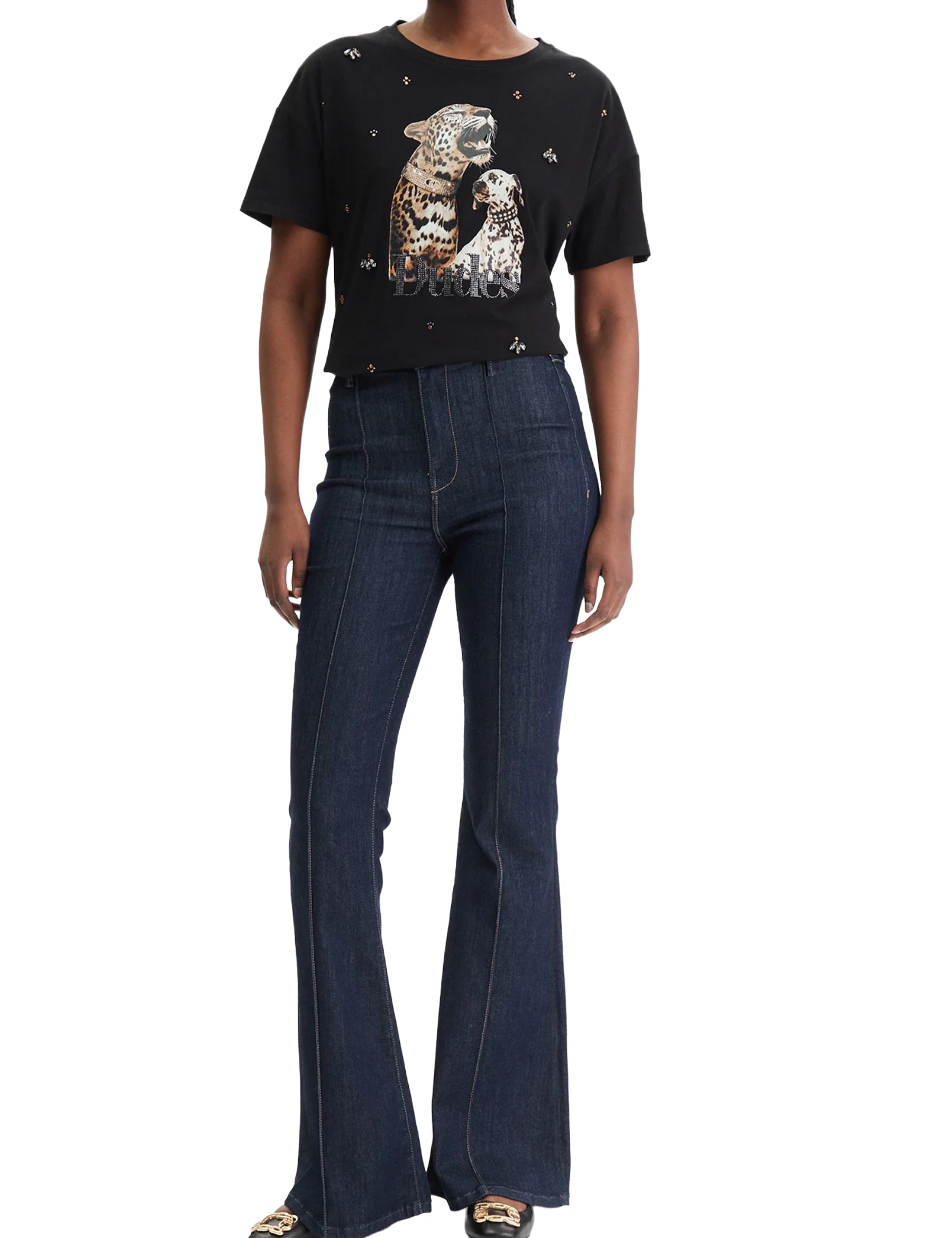 T-shirt Nero Liu-jo