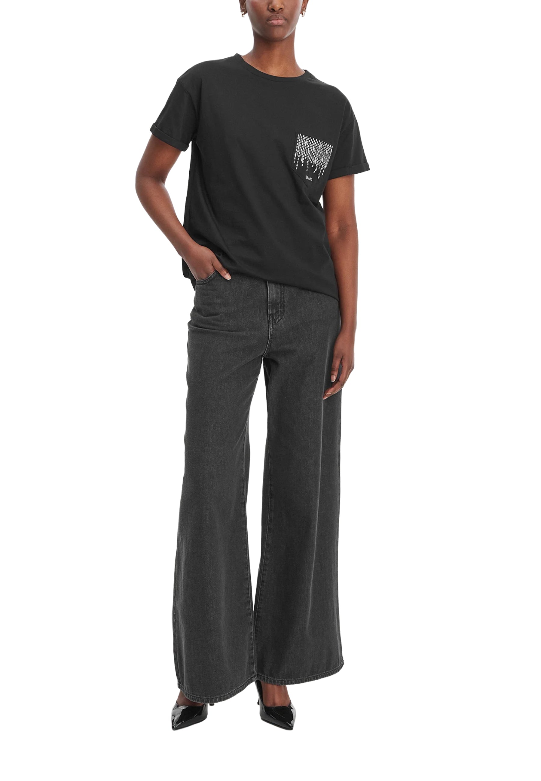 T-shirt Nero Liu-jo