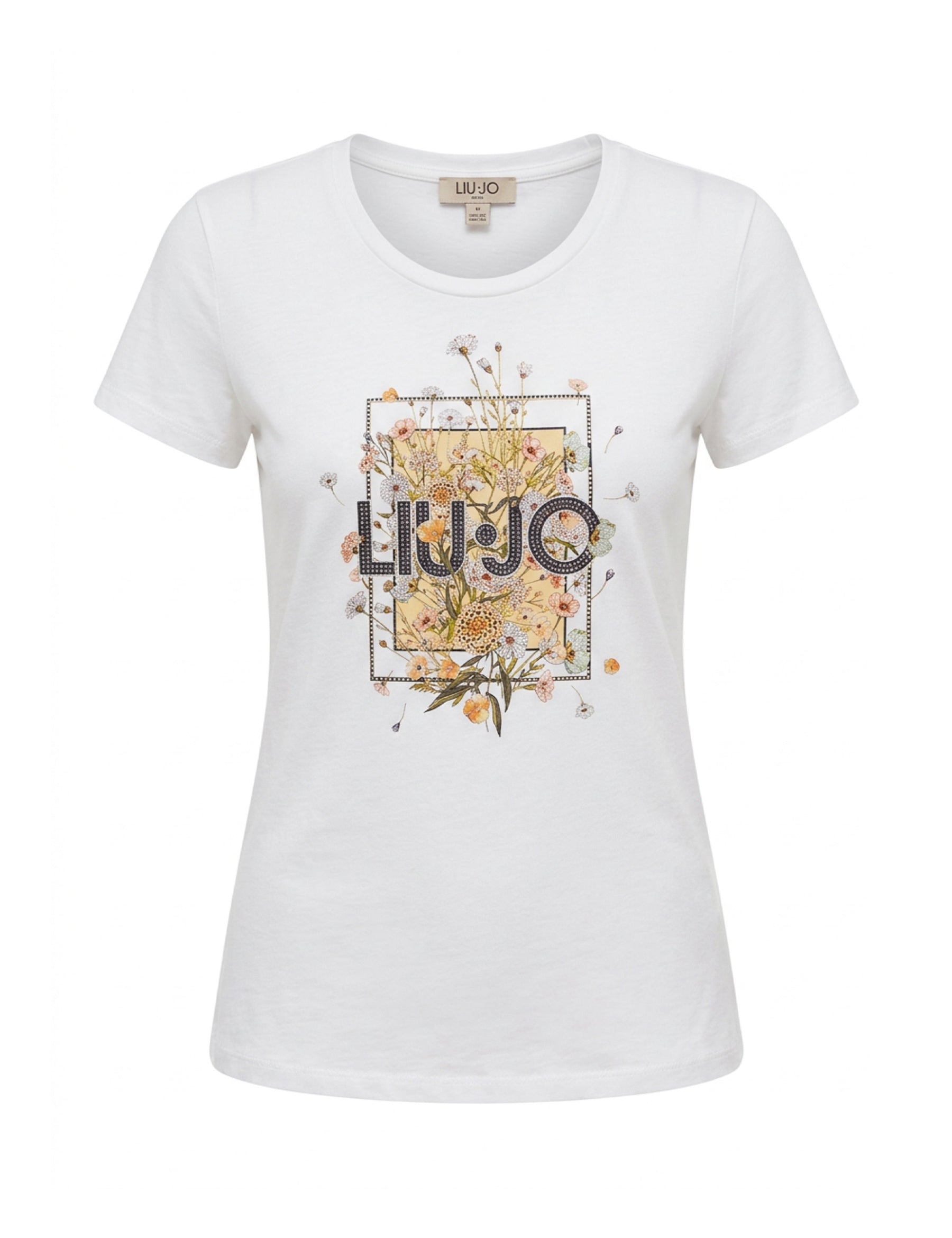 T-shirt Bianco Giallo Liu-jo