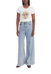 T-shirt Bianco Giallo Liu-jo