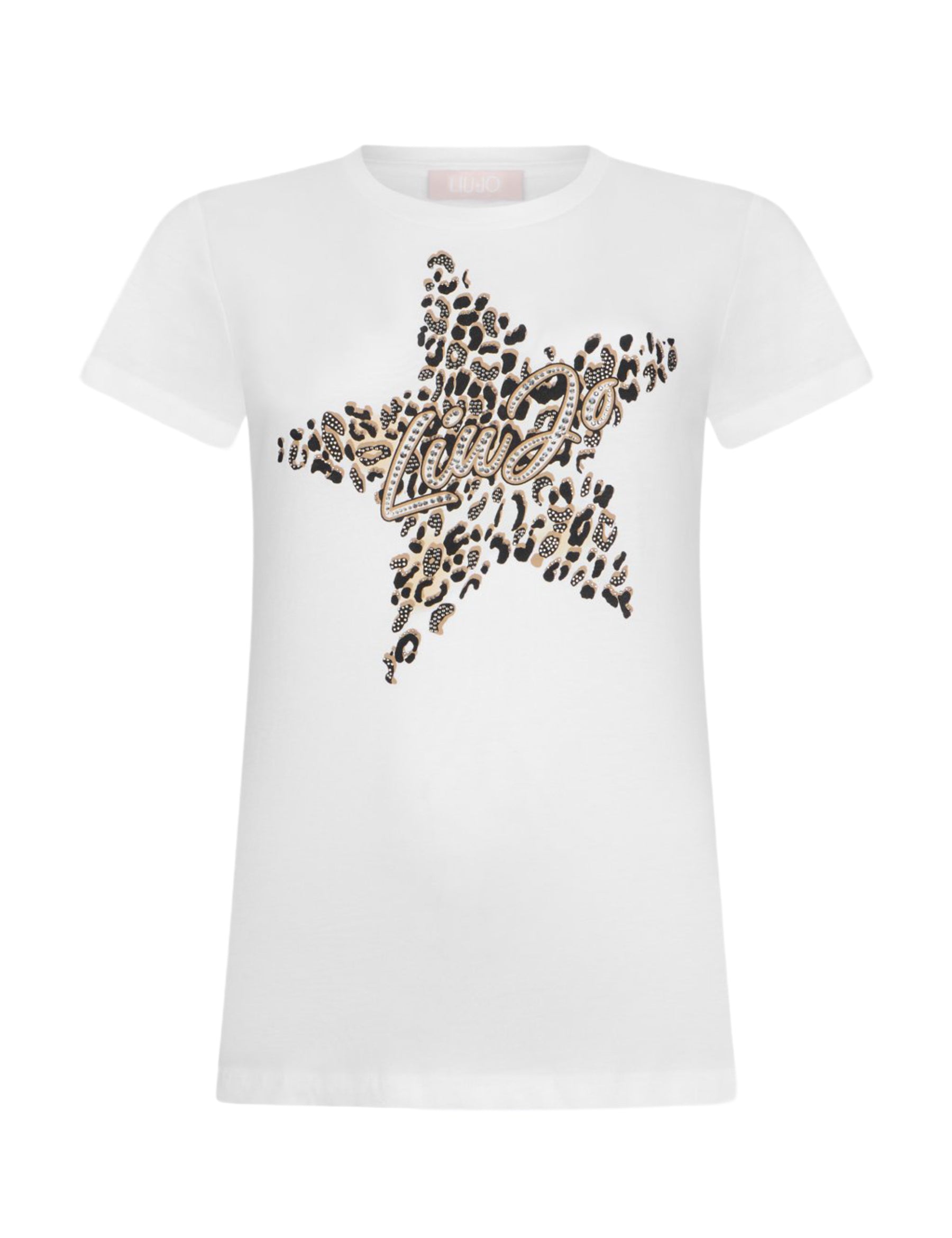 T-shirt Bianco Marrone Liu-jo