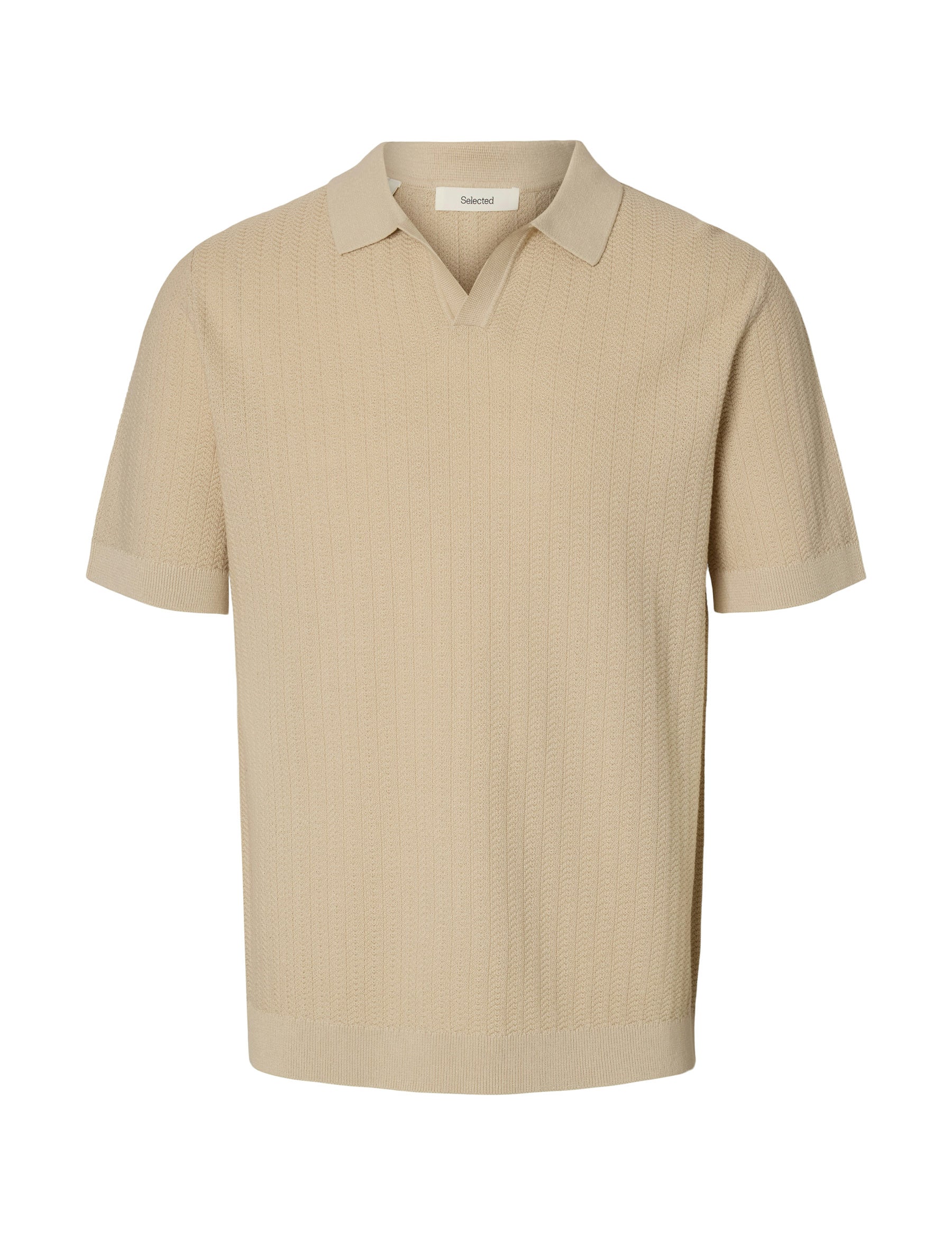 Polo Beige Selected Homme Black