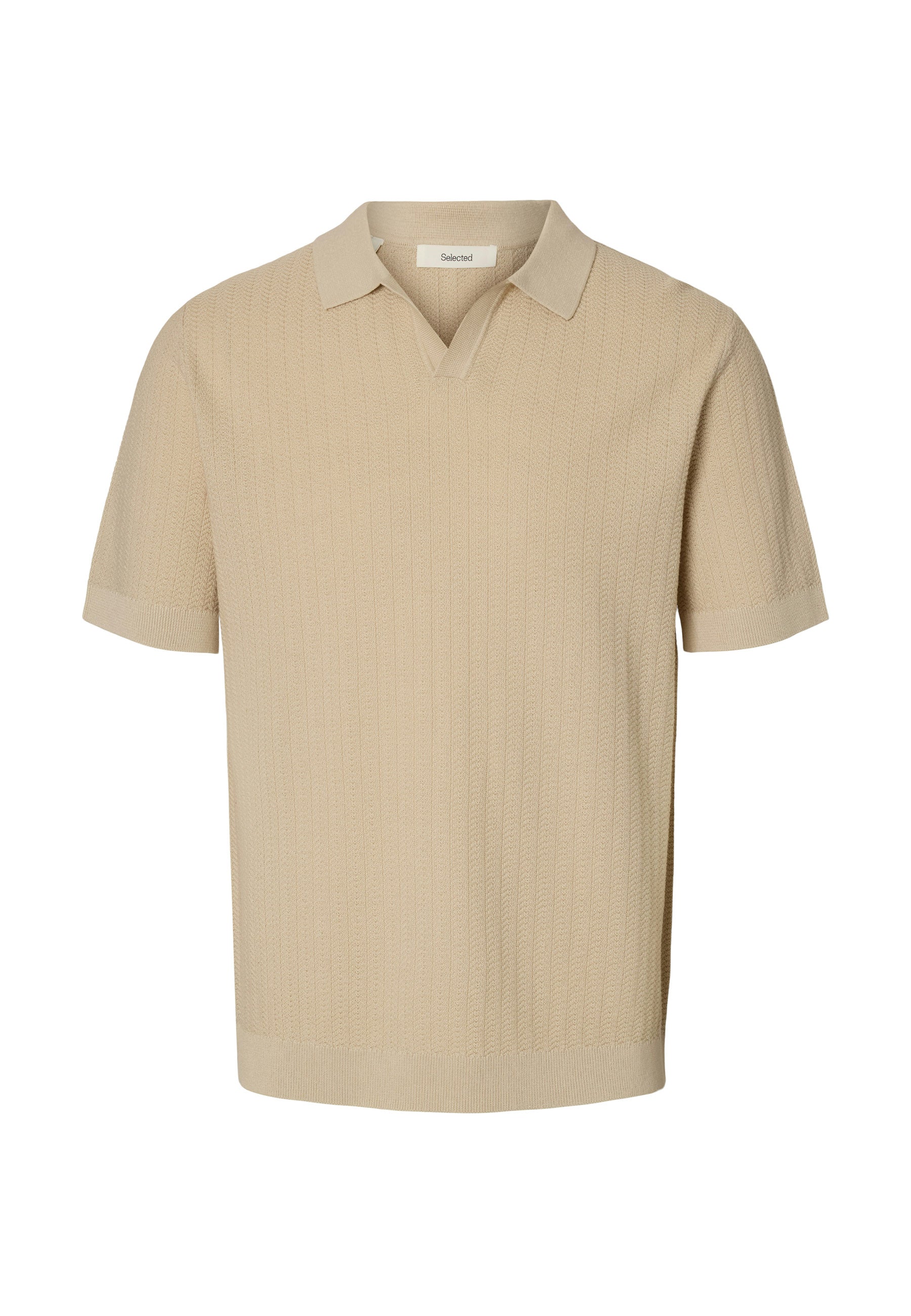 Polo Beige Selected Homme Black