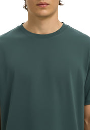 T-shirt Verde Selected Homme Black