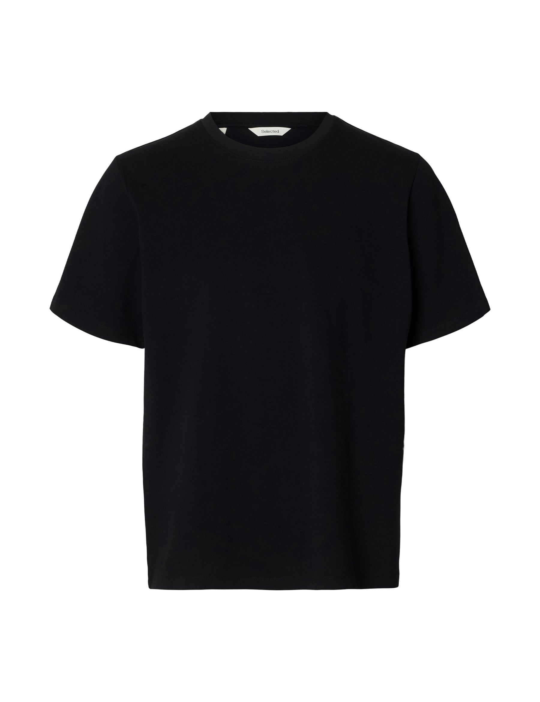 T-shirt Nero Selected Homme Black