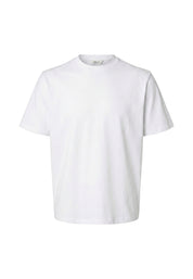 T-shirt Bianco Selected Homme Black