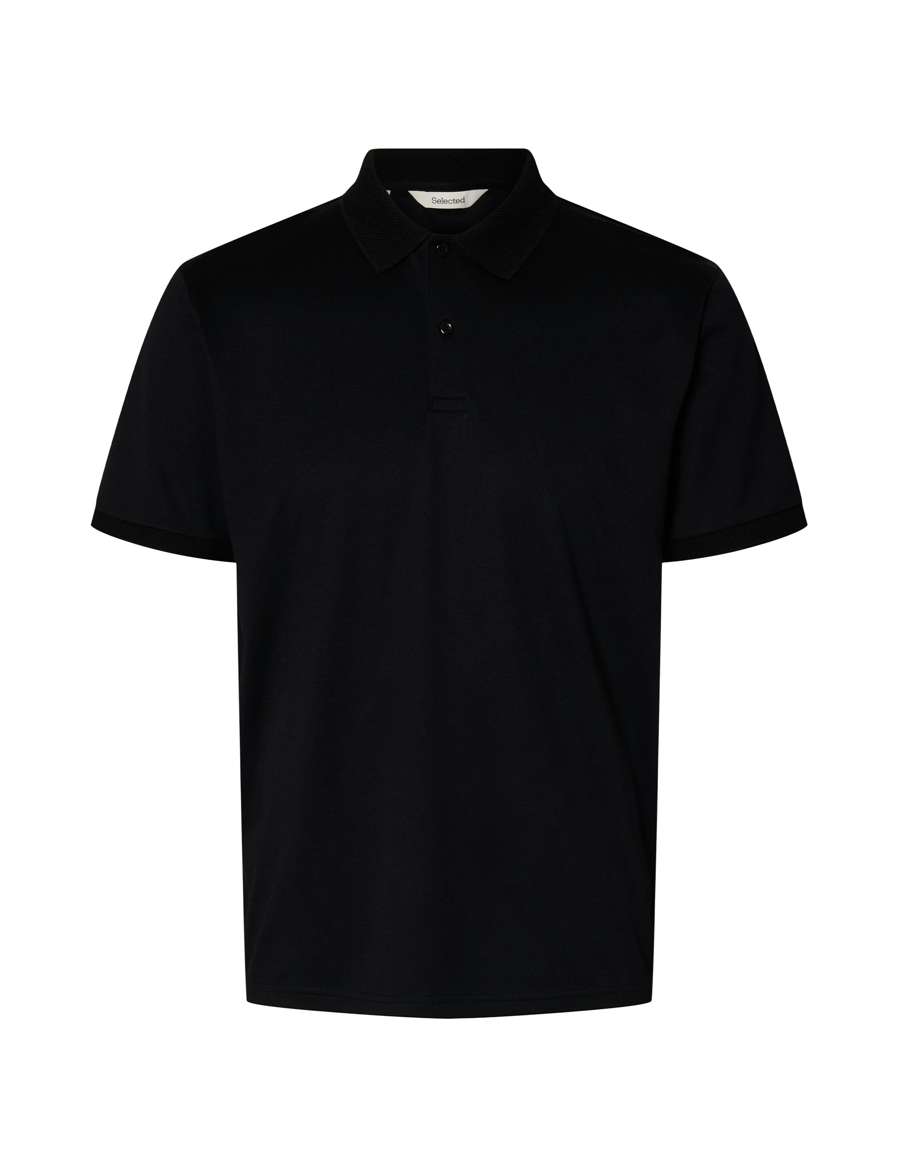 Polo Nero Selected Homme Black