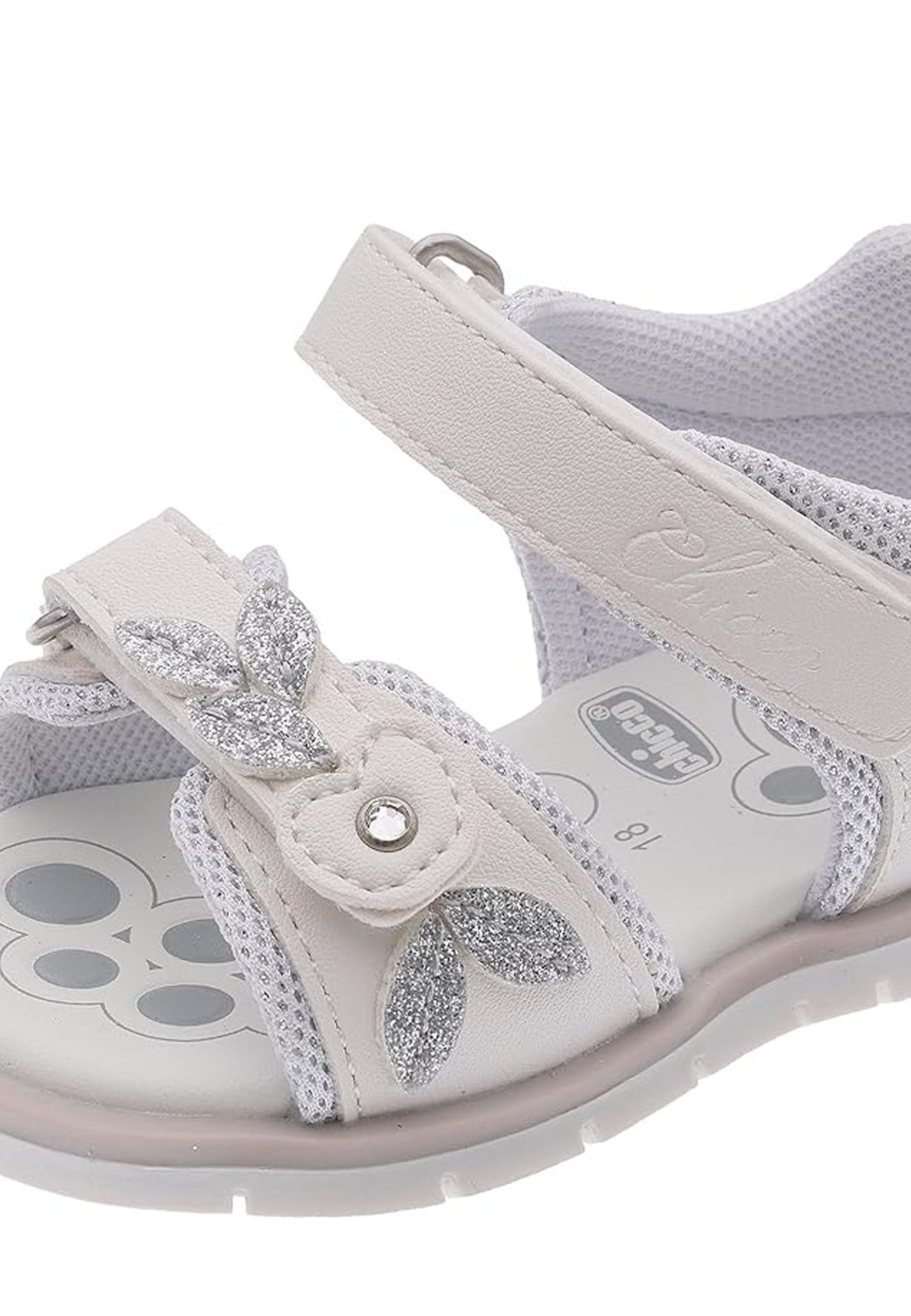 Sandali con strappi Bianco Chicco