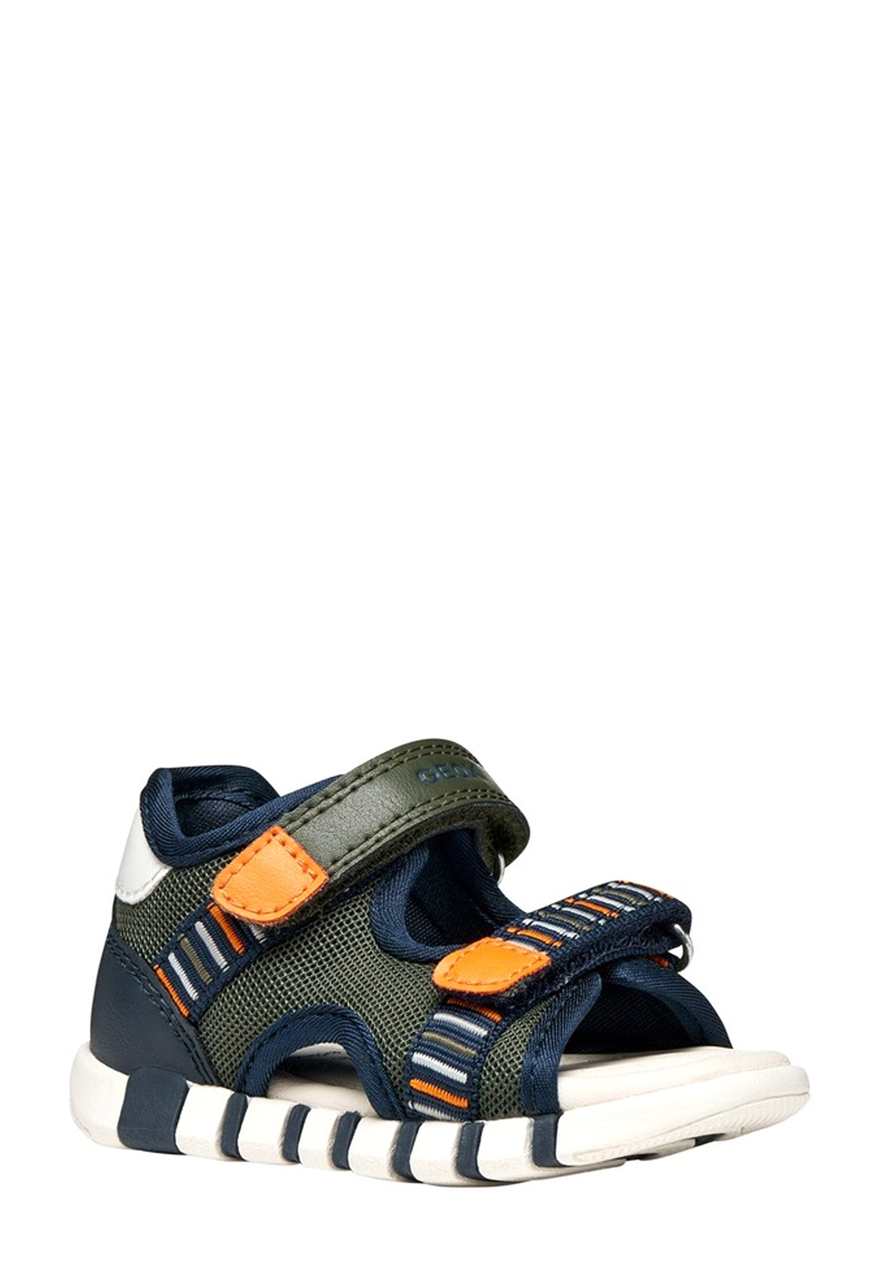Sandali con strappi Verde Geox
