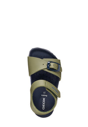 Sandali con strappi Verde Geox
