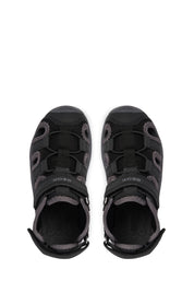 Sandali con strappi Nero Geox
