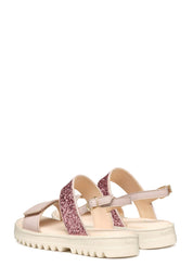 Sandali con strappi Rosa Geox