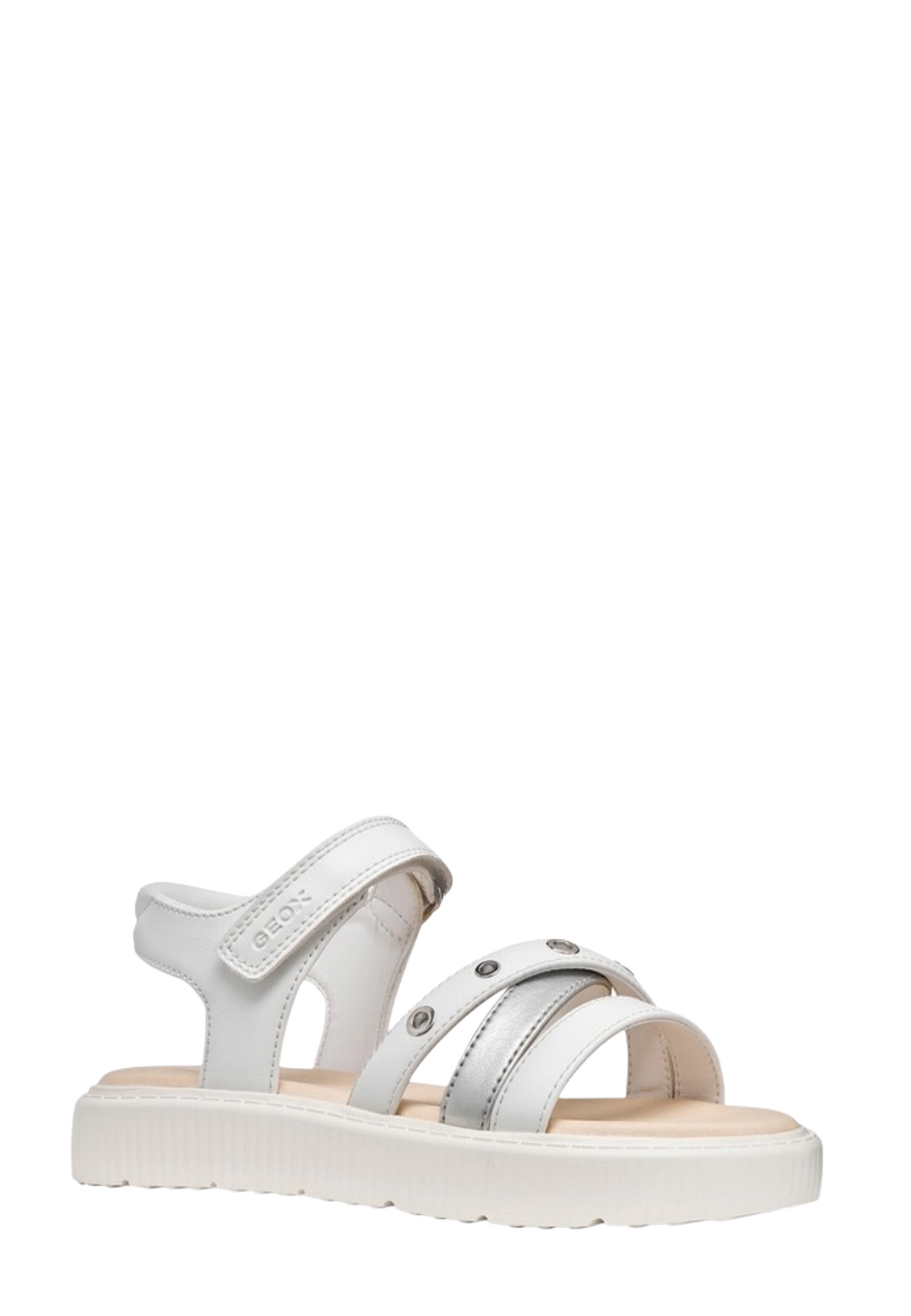 Sandali con strappi Bianco Geox
