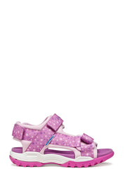 Sandali con strappi Rosa Geox