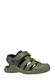Sandali con strappi Verde Geox