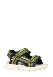 Sandali con strappi Verde Geox