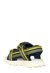 Sandali con strappi Verde Geox