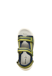 Sandali con strappi Verde Geox