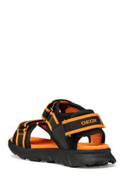 Sandali con strappi Nero Geox