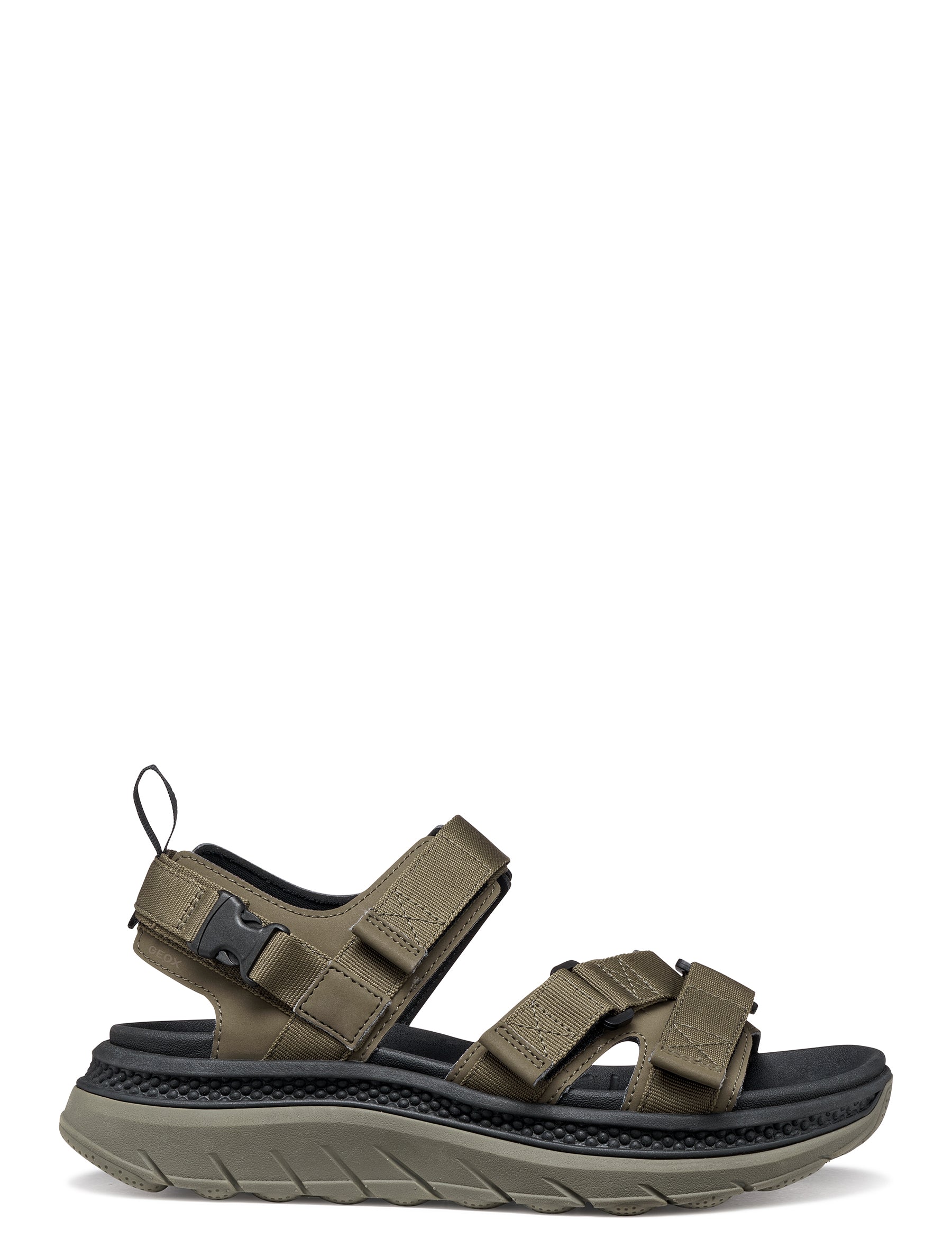 Sandali con strappi Verde Geox