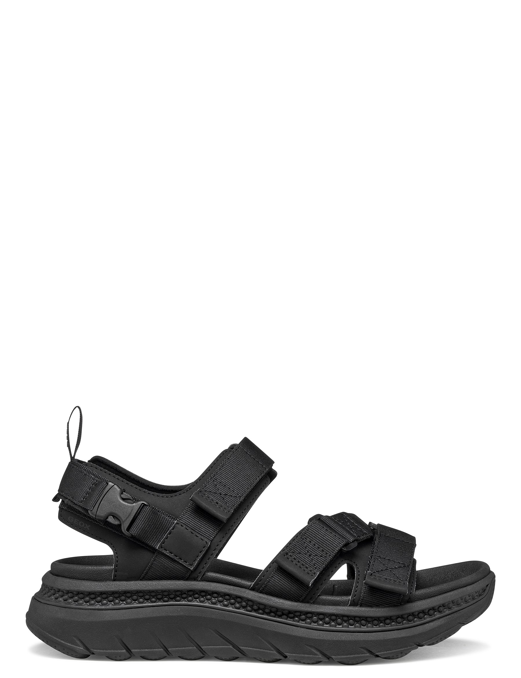 Sandali con strappi Nero Geox