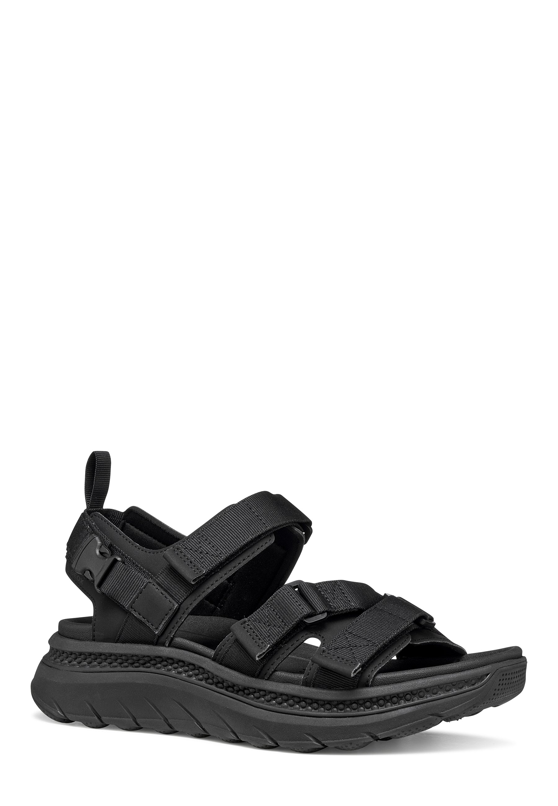 Sandali con strappi Nero Geox