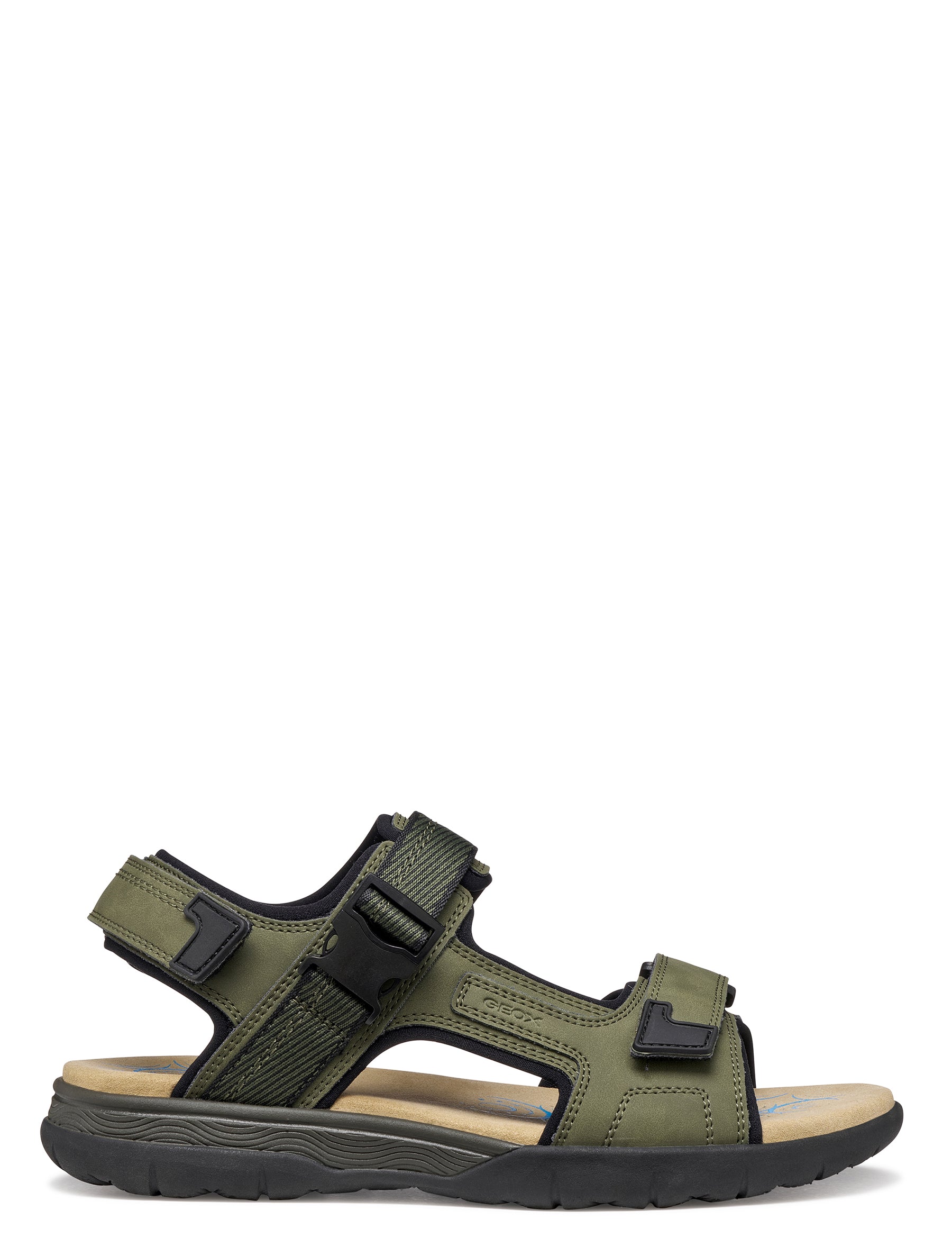 Sandali con strappi Verde Geox