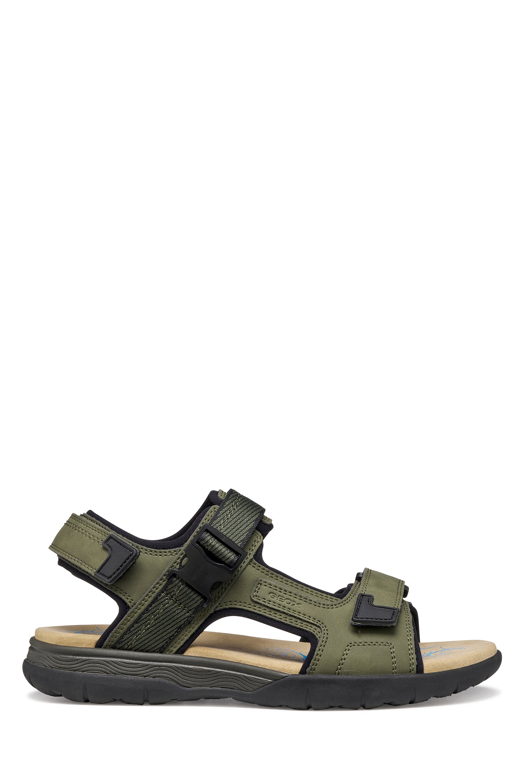Sandali con strappi Verde Geox