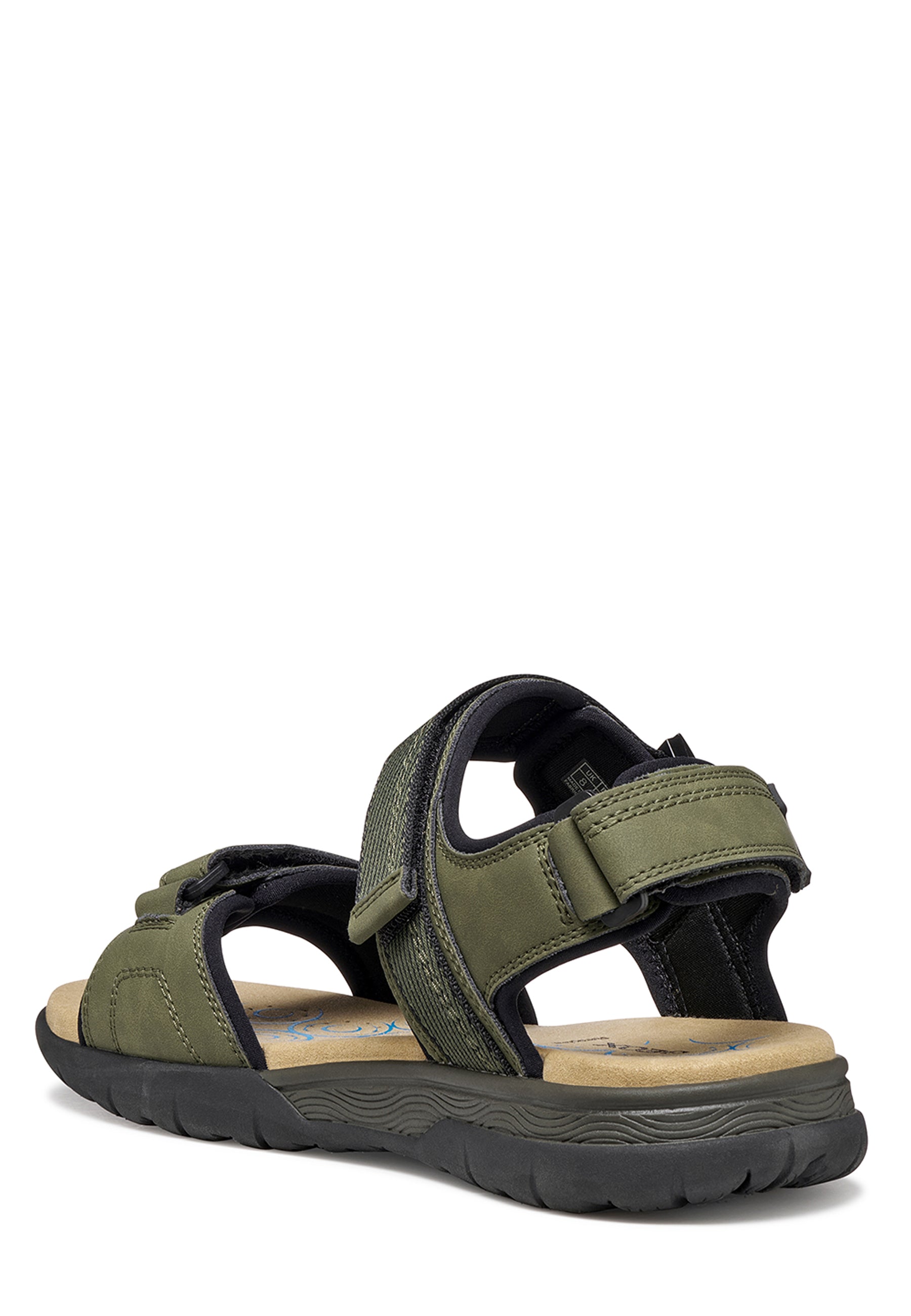 Sandali con strappi Verde Geox