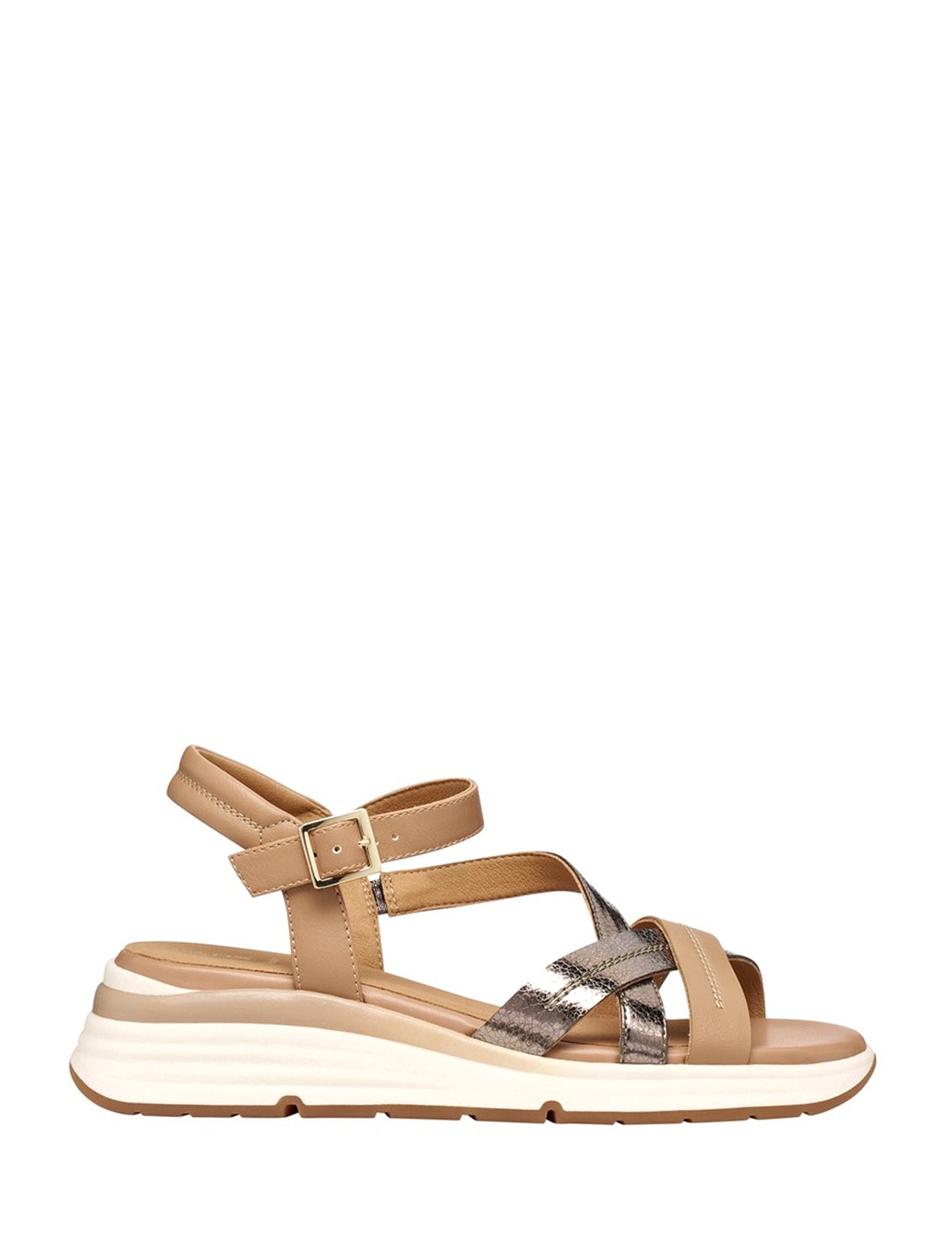 Sandali zeppa Marrone Geox