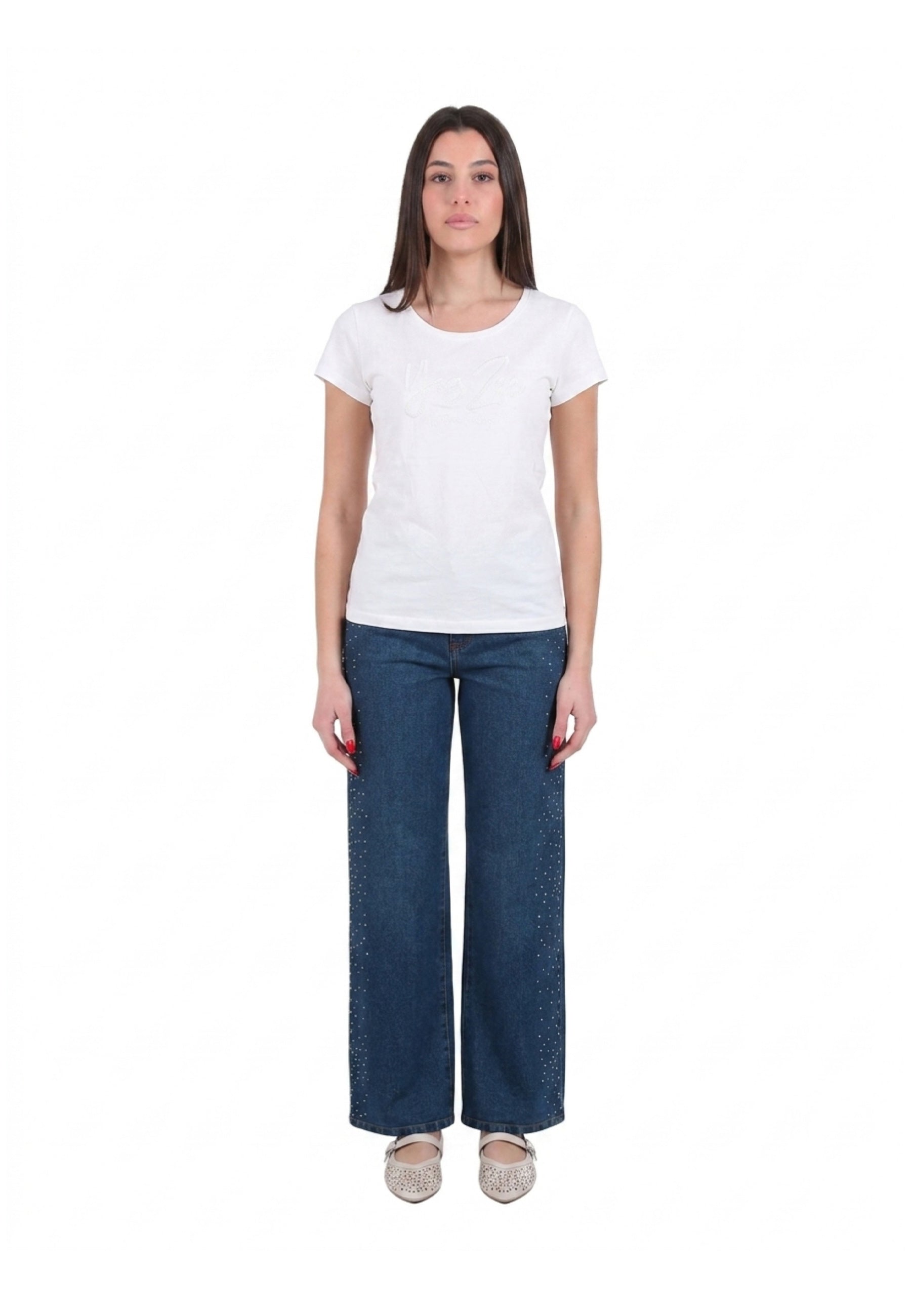 T-shirt Bianco Yes-zee