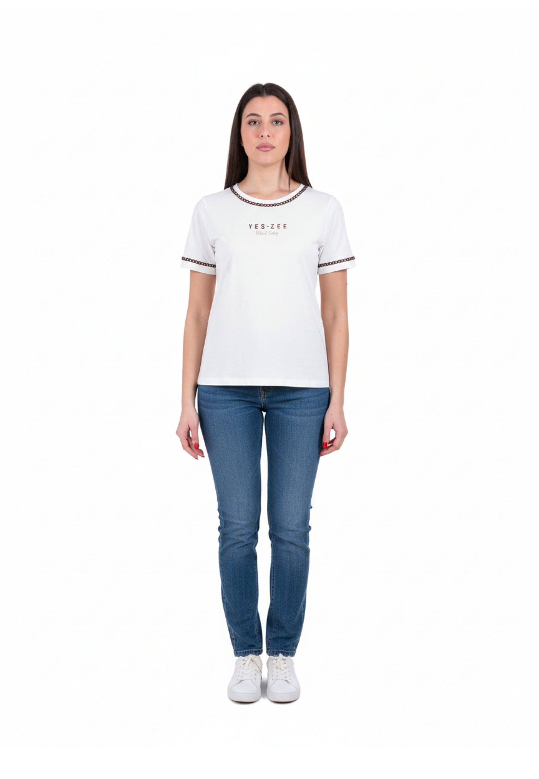 T-shirt Bianco Yes-zee