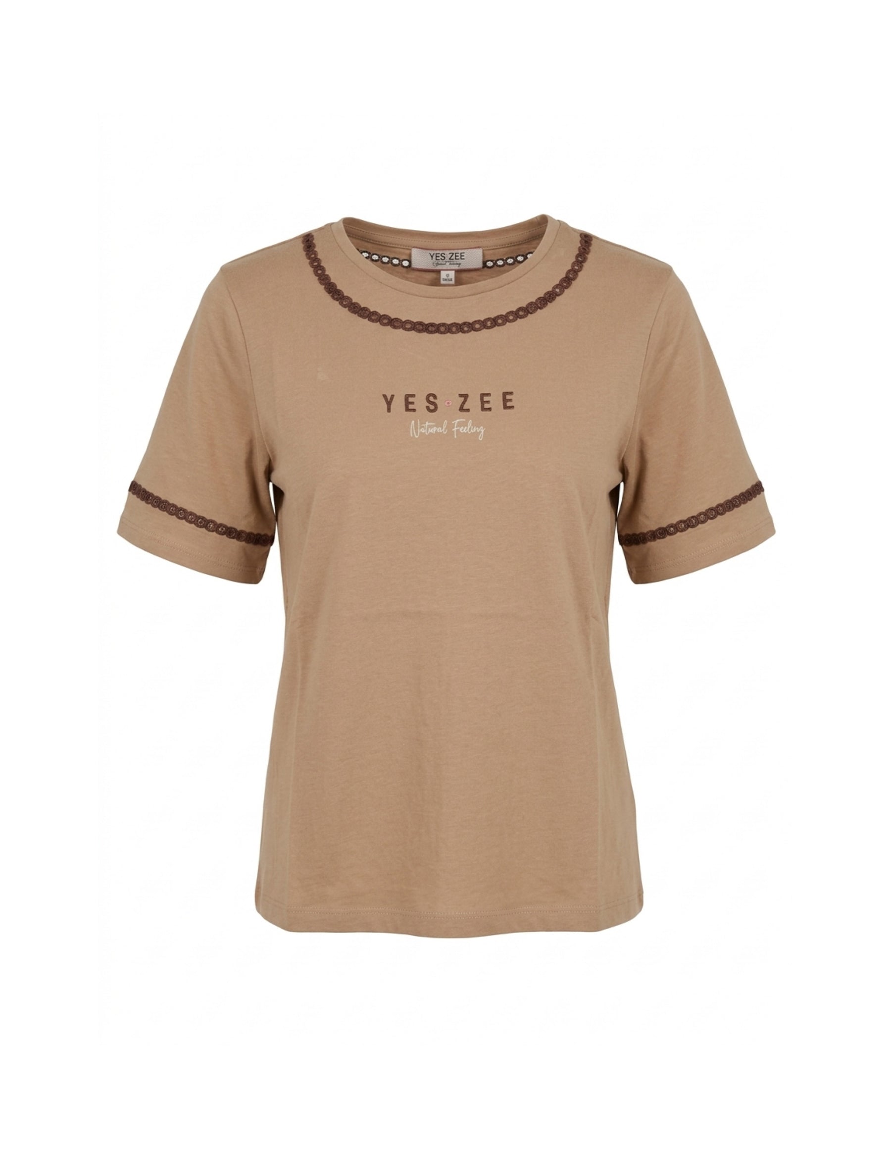 T-shirt Marrone Yes-zee
