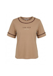 T-shirt Marrone Yes-zee