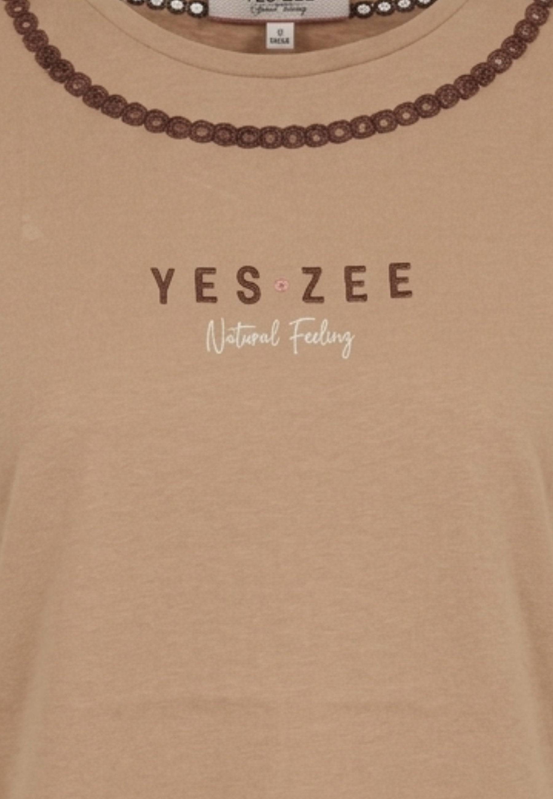 T-shirt Marrone Yes-zee