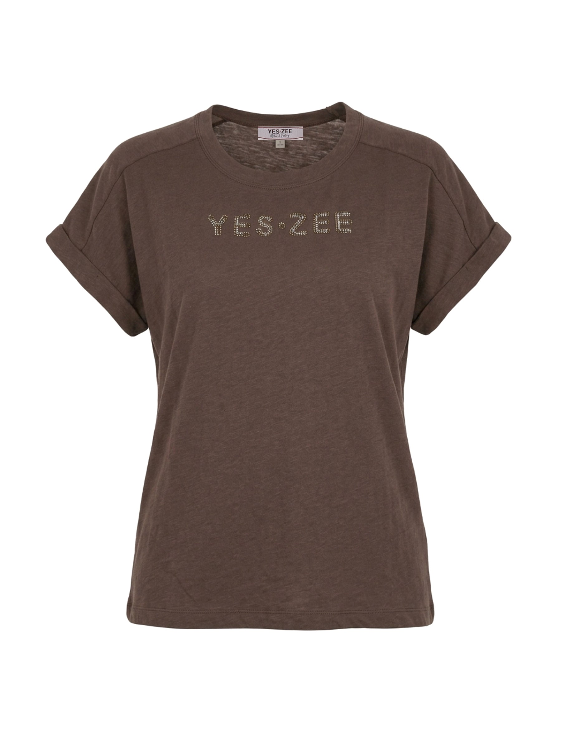 T-shirt Marrone Yes-zee
