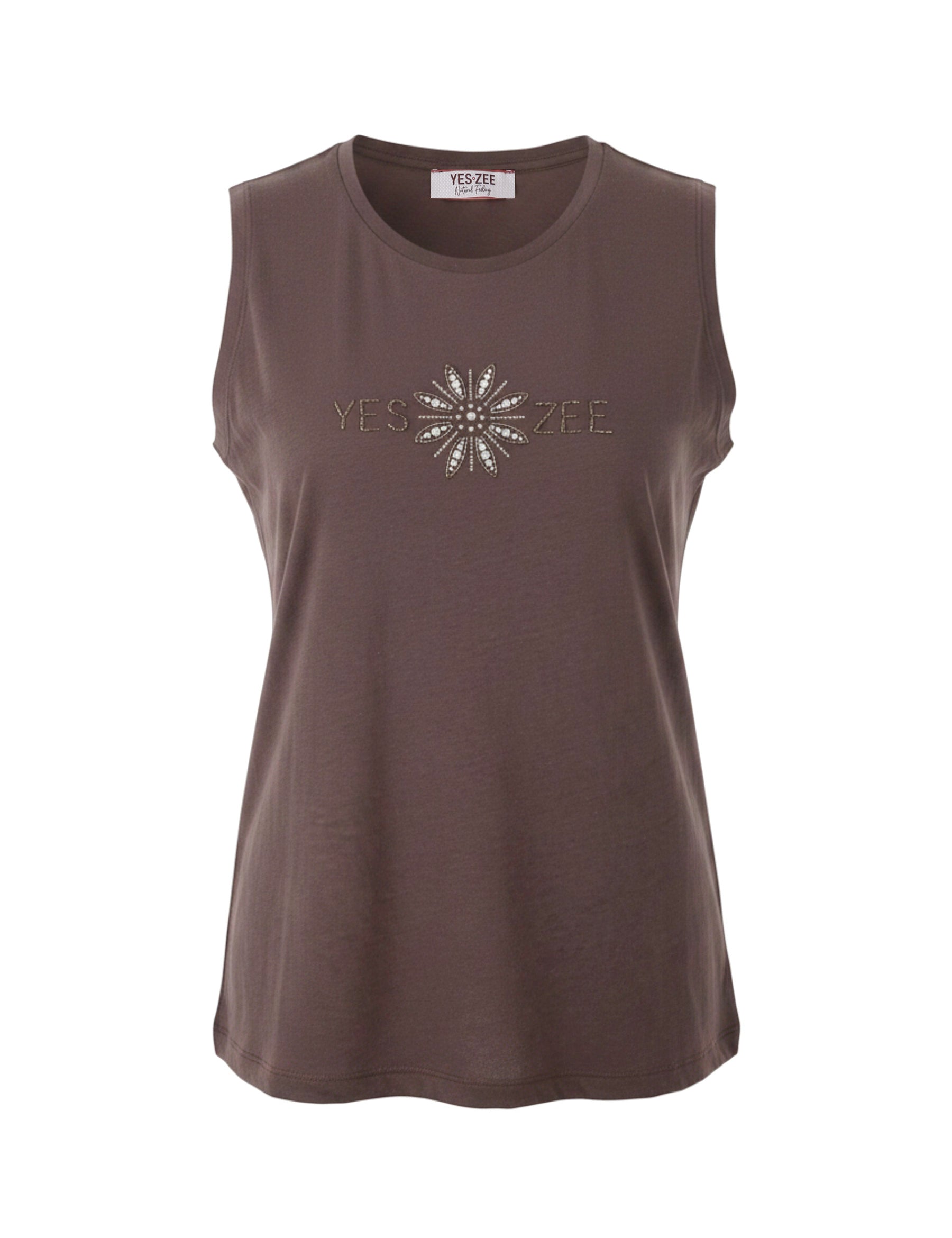 Top e canotte Marrone Yes-zee