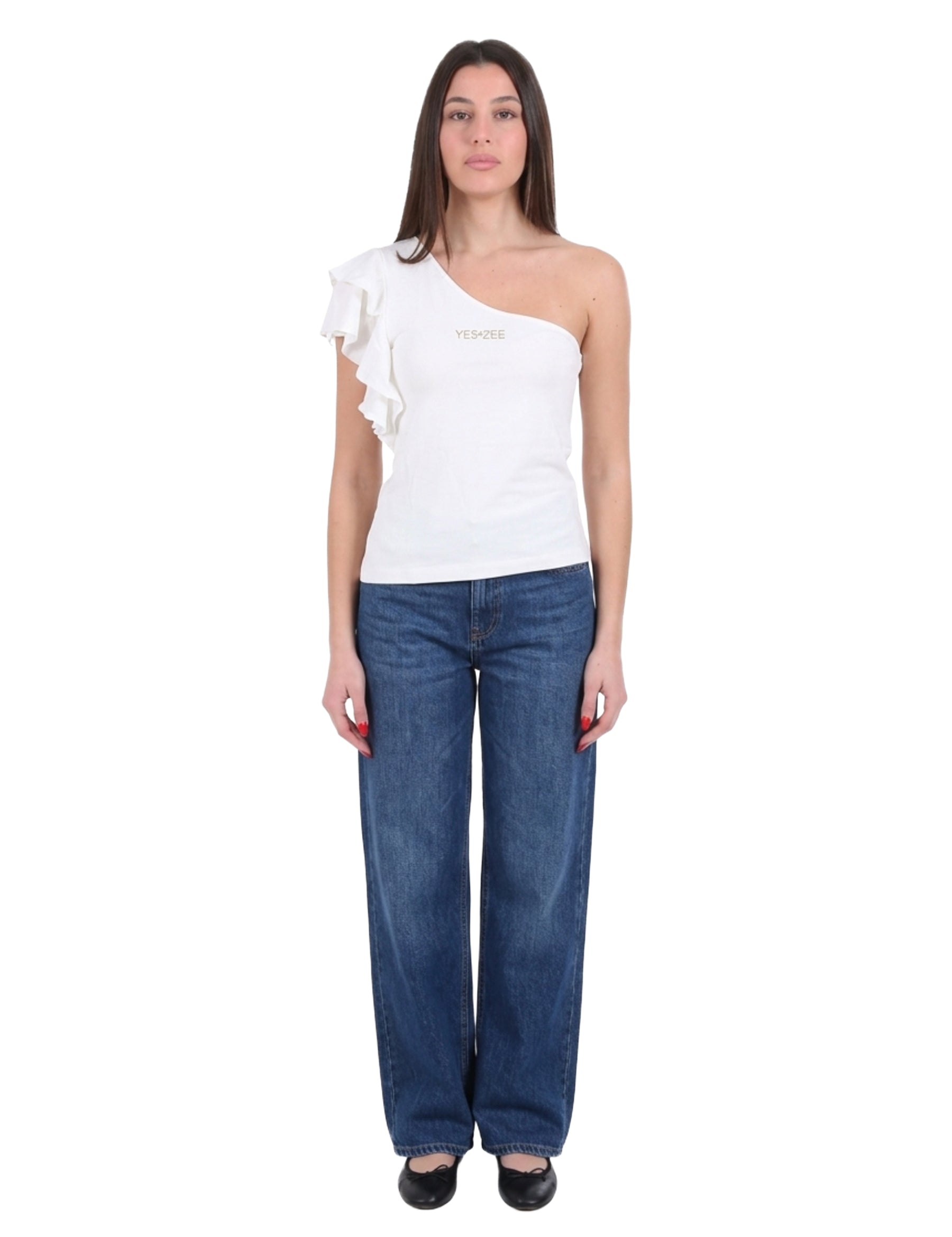 Top e canotte Bianco Yes-zee