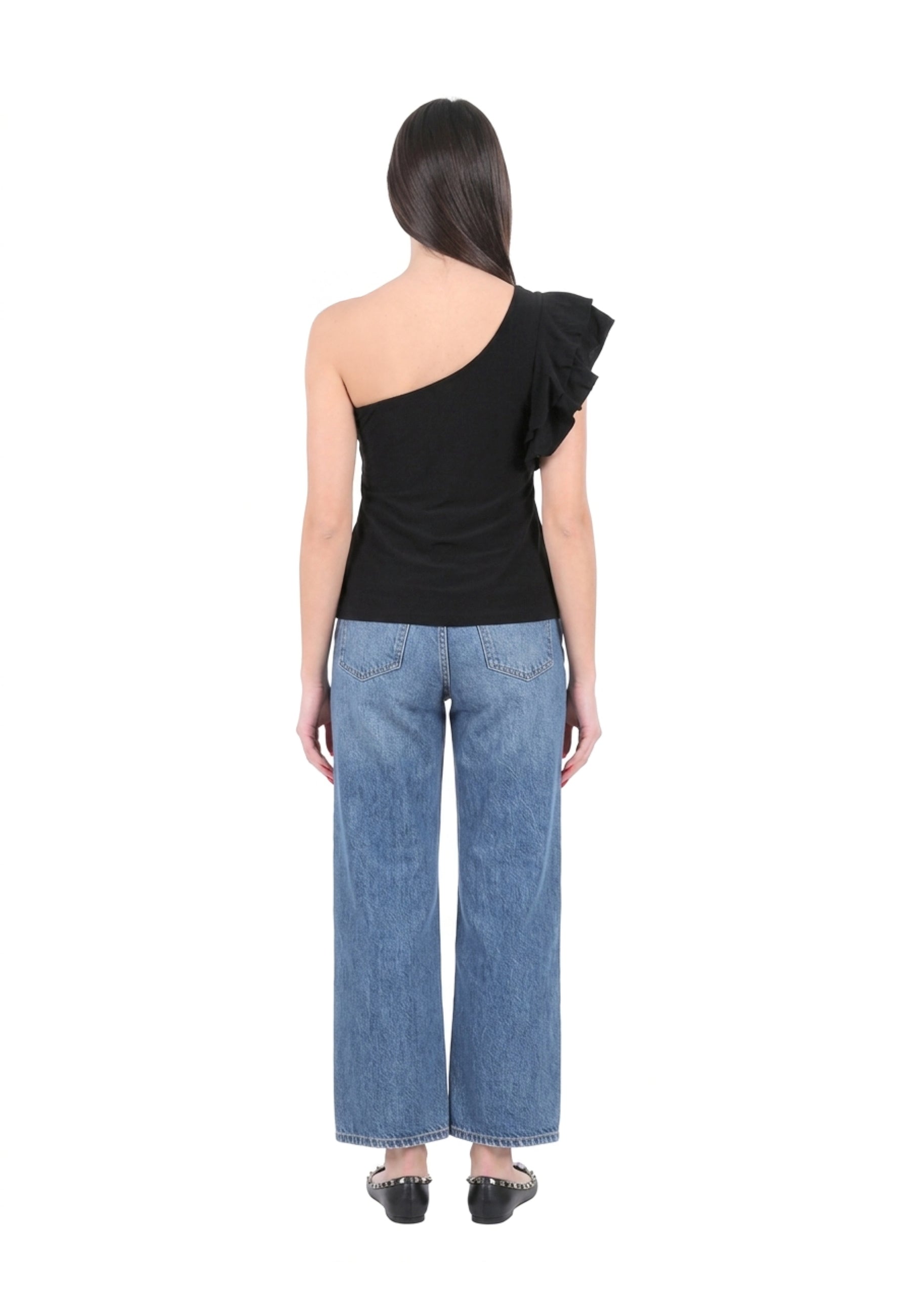 Top e canotte Nero Yes-zee