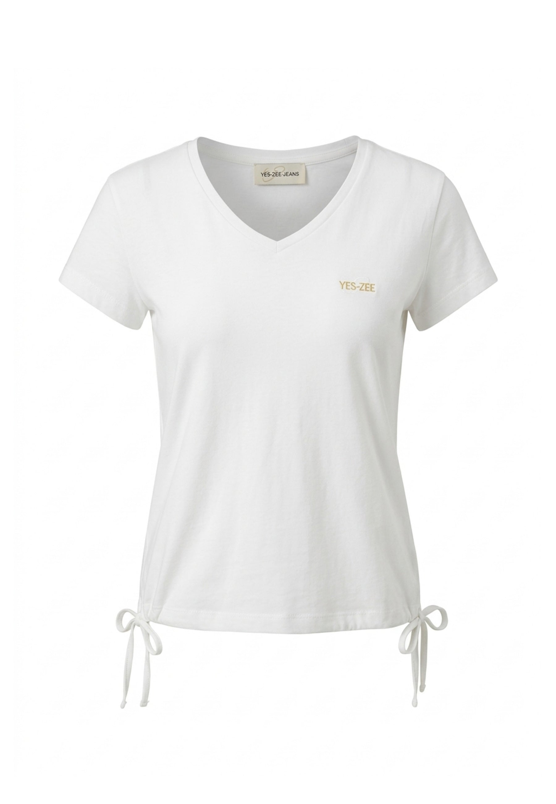 T-shirt Bianco/oro Yes-zee