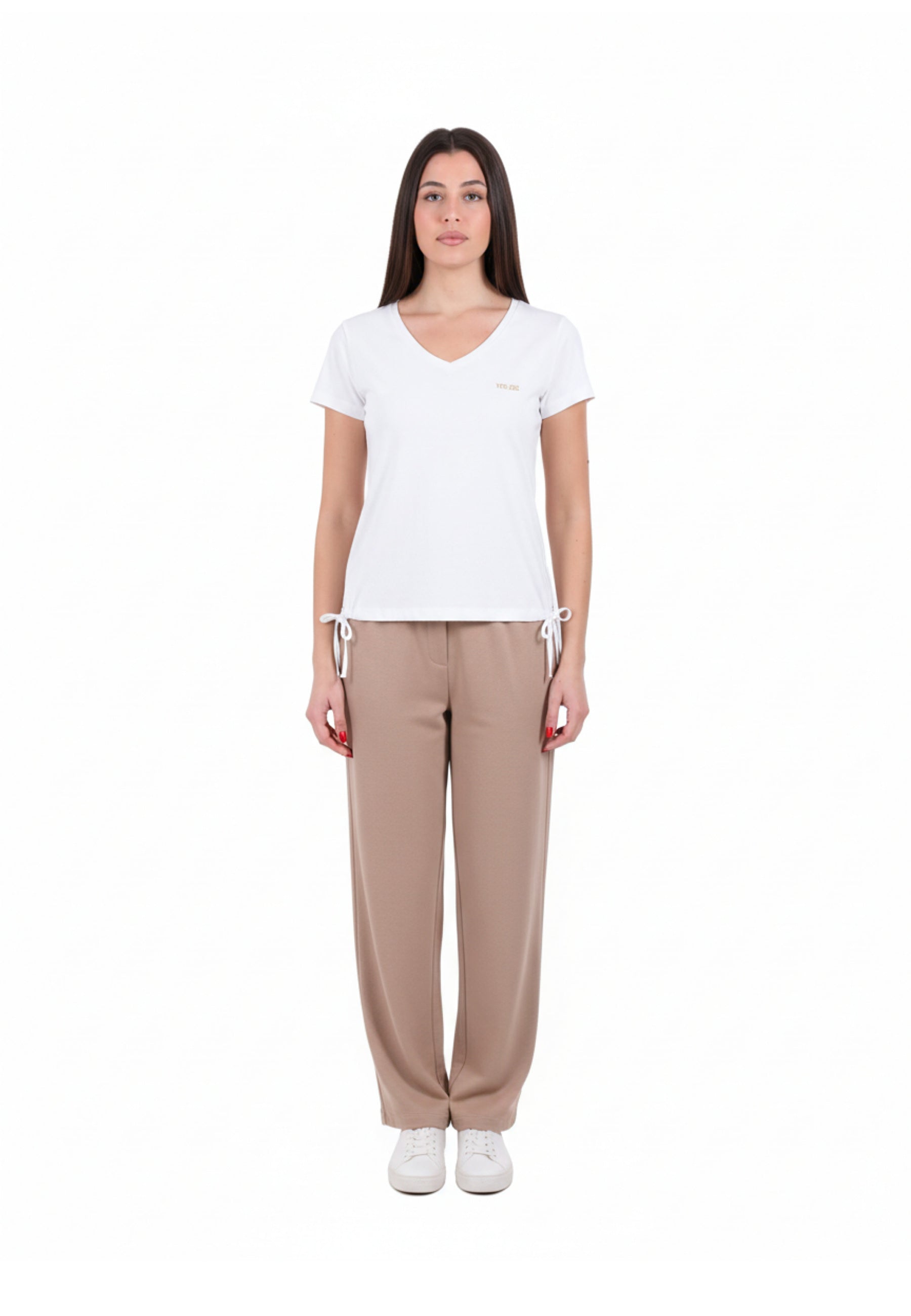 T-shirt Bianco/oro Yes-zee