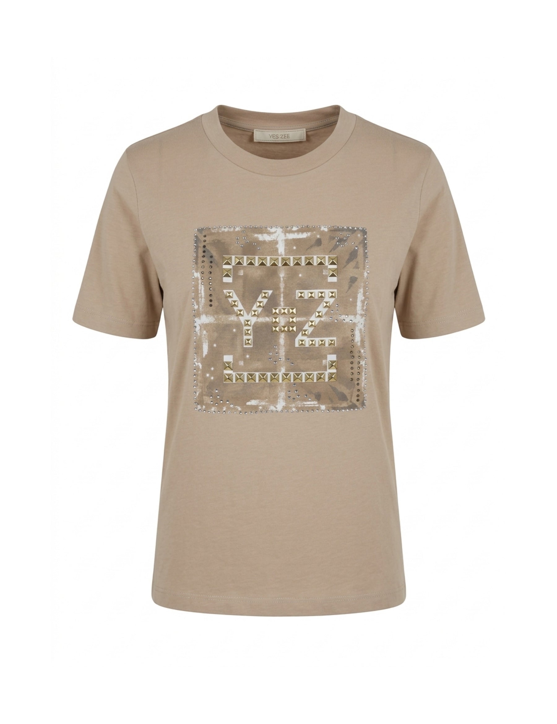 T-shirt Beige Yes-zee