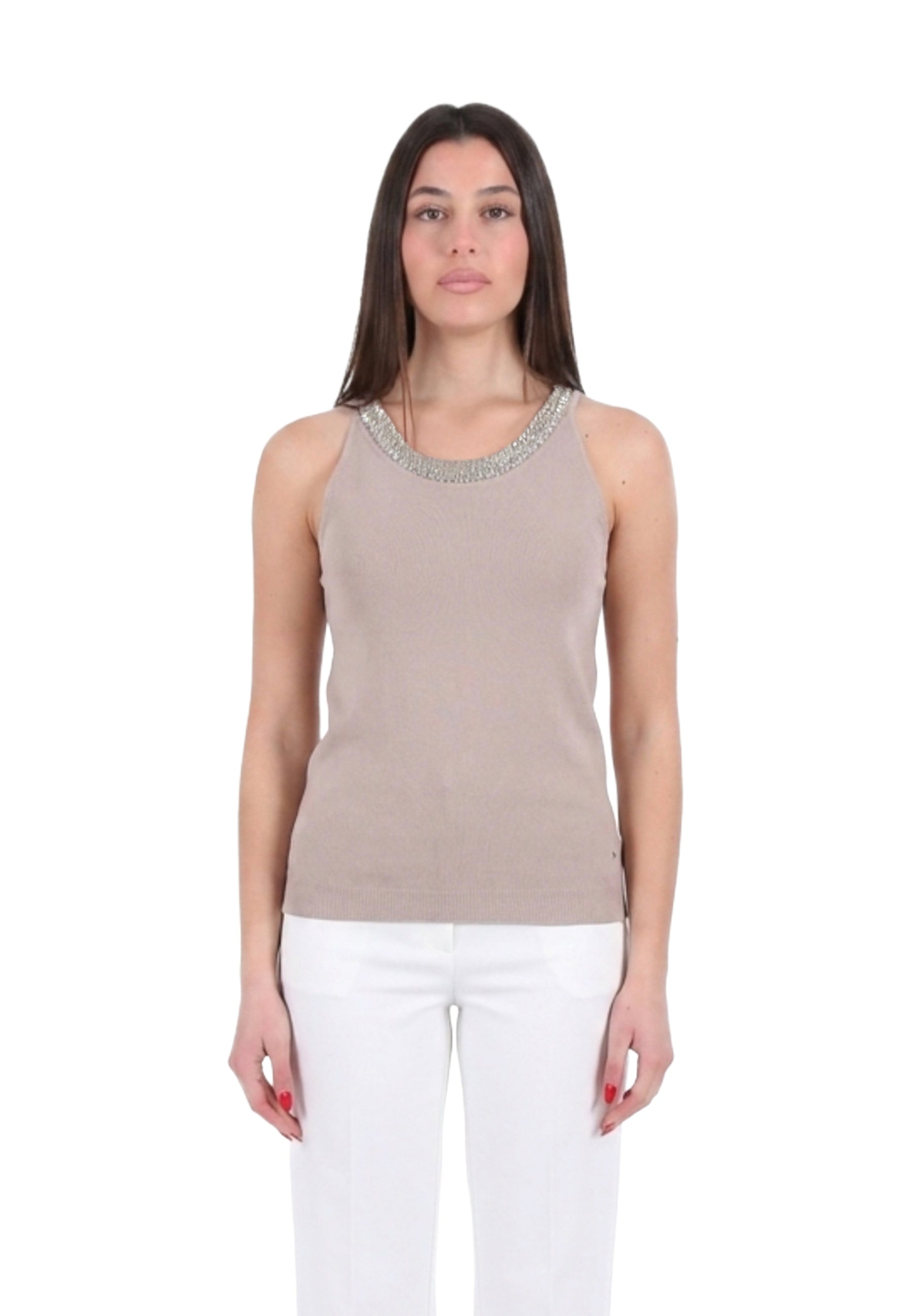 Top e canotte Beige Yes-zee