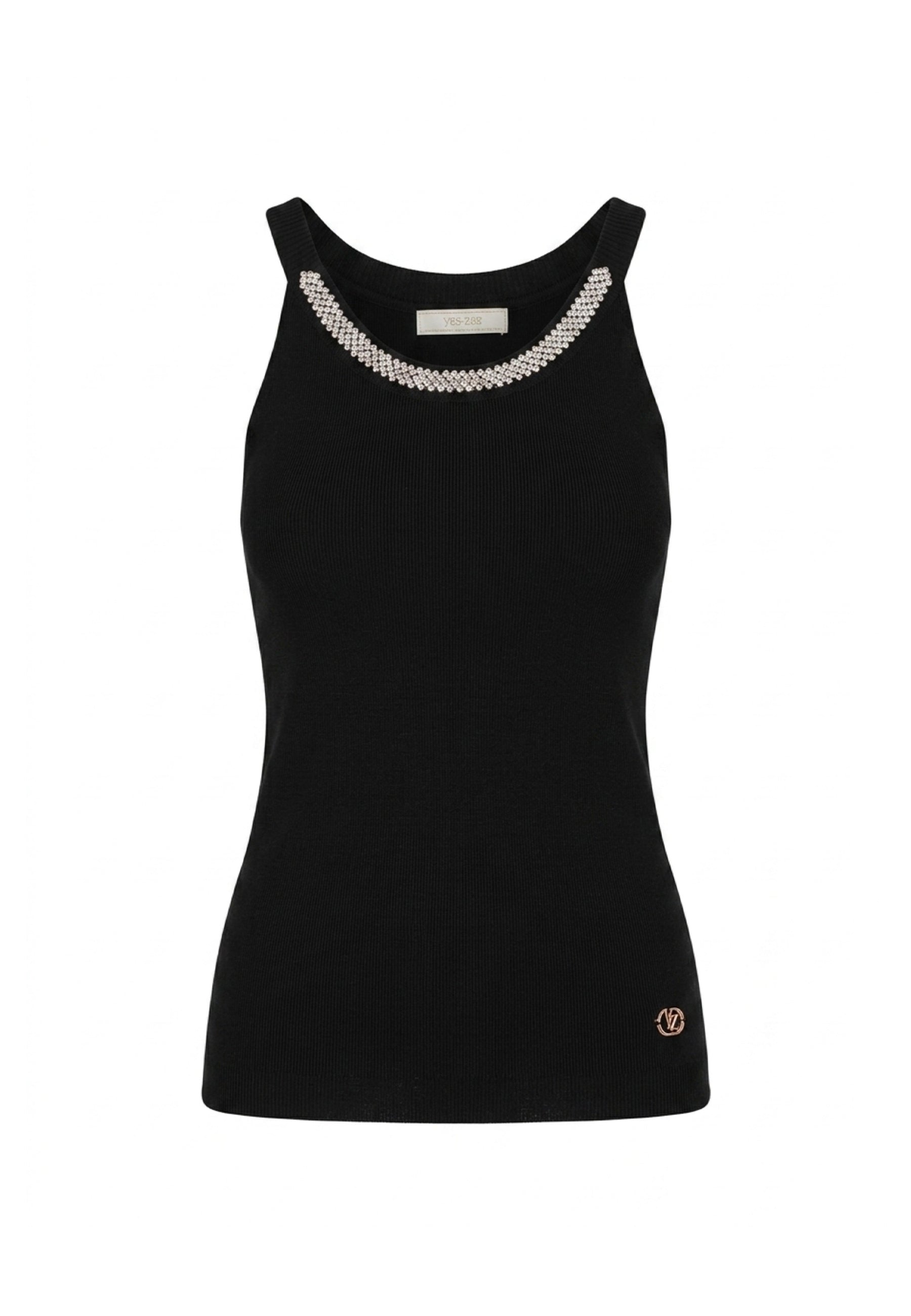 Top e canotte Nero Yes-zee