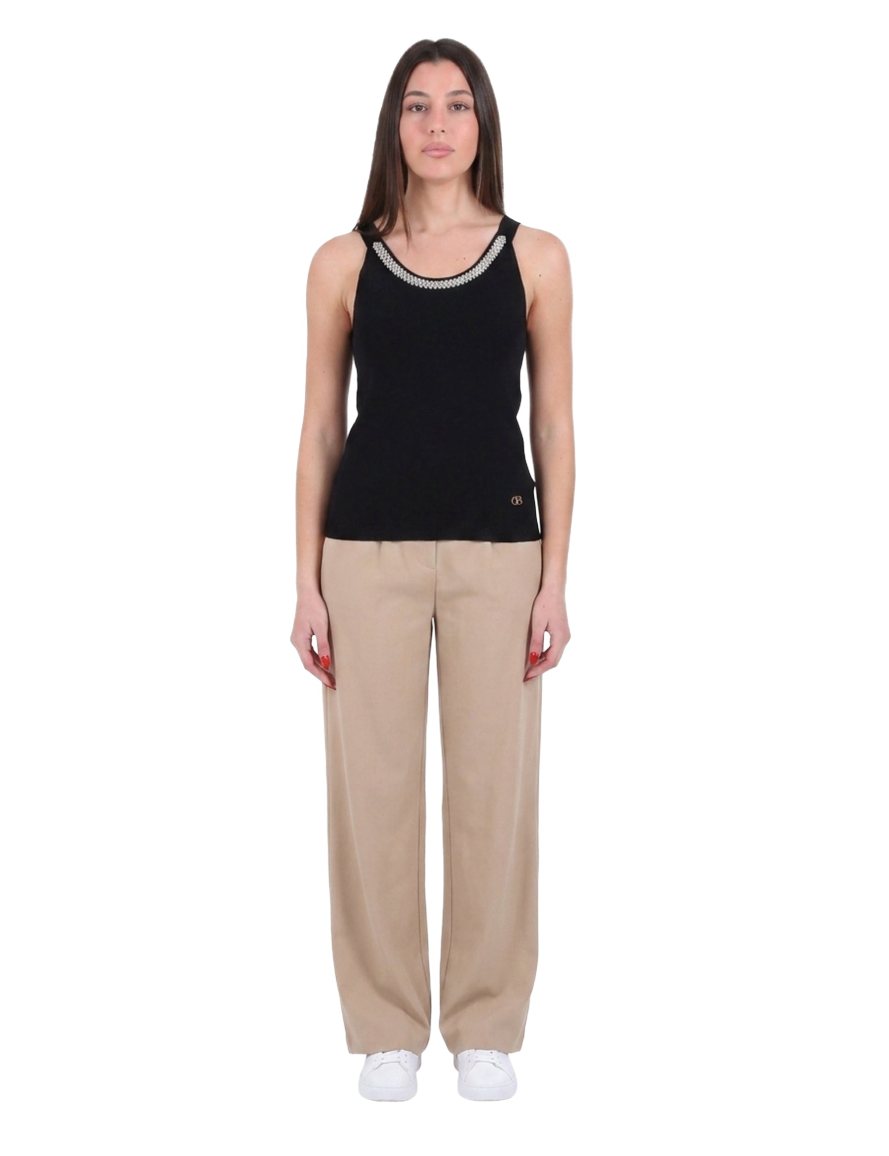 Top e canotte Nero Yes-zee