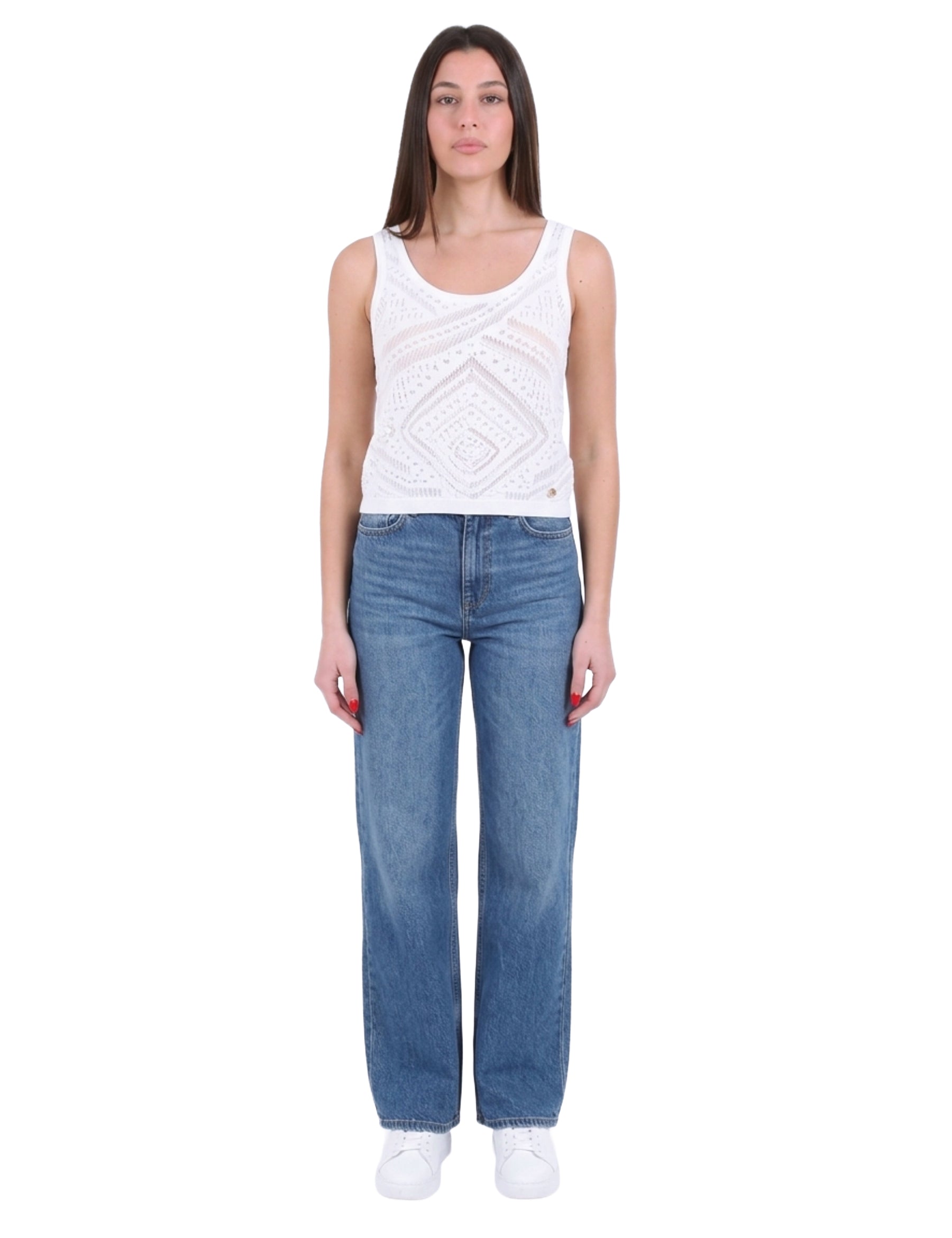 Top e canotte Bianco Yes-zee